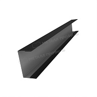 Планка стойки забора 60мм 35х60 х 2000 (VikingMP-01-9005-0.45)